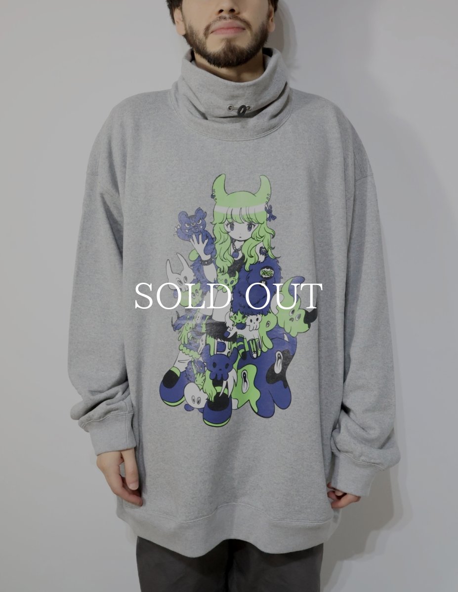 画像5: KIDILL  PUNK GIRL HI-NECK PULLOVER SWEAT (5)