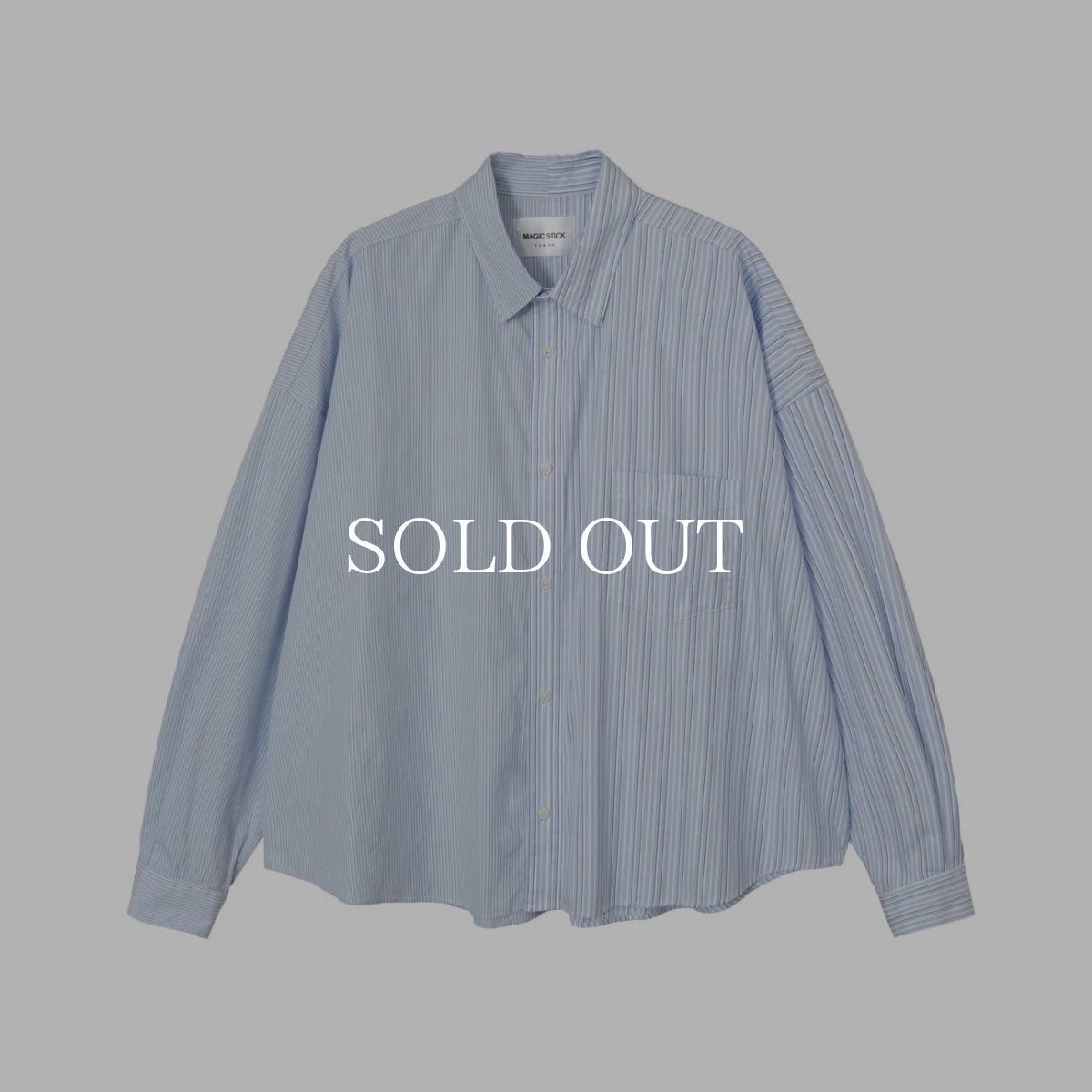 画像1: MAGIC STICK  2 Face Dress Shirt v2 (BLUE STRIPES) (1)
