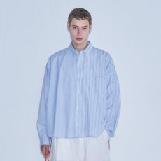 画像2: MAGIC STICK  2 Face Dress Shirt v2 (BLUE STRIPES) (2)