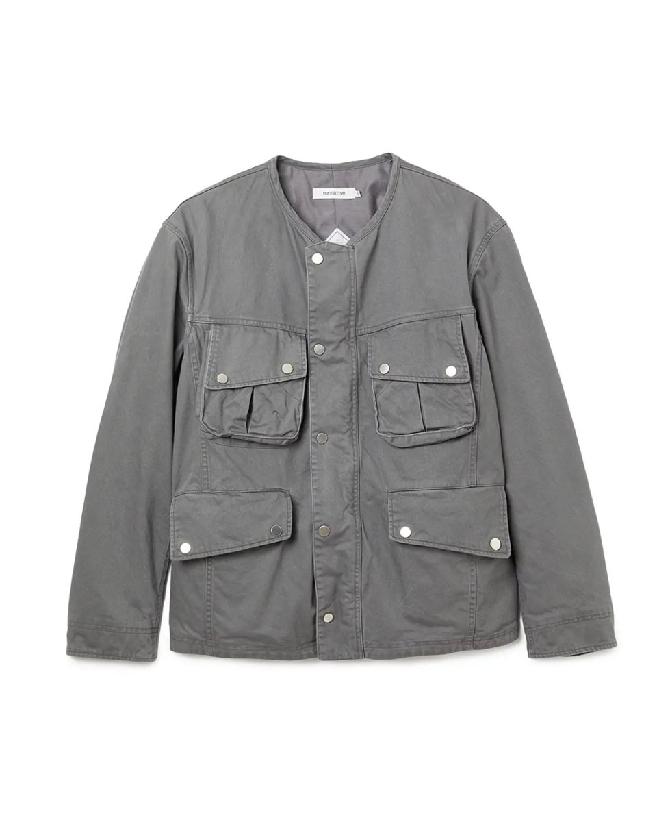 画像2: nonnative  RIDER JACKET COTTON DRILL PIGMENT DYE WITH WINDSTOPPER? (2)