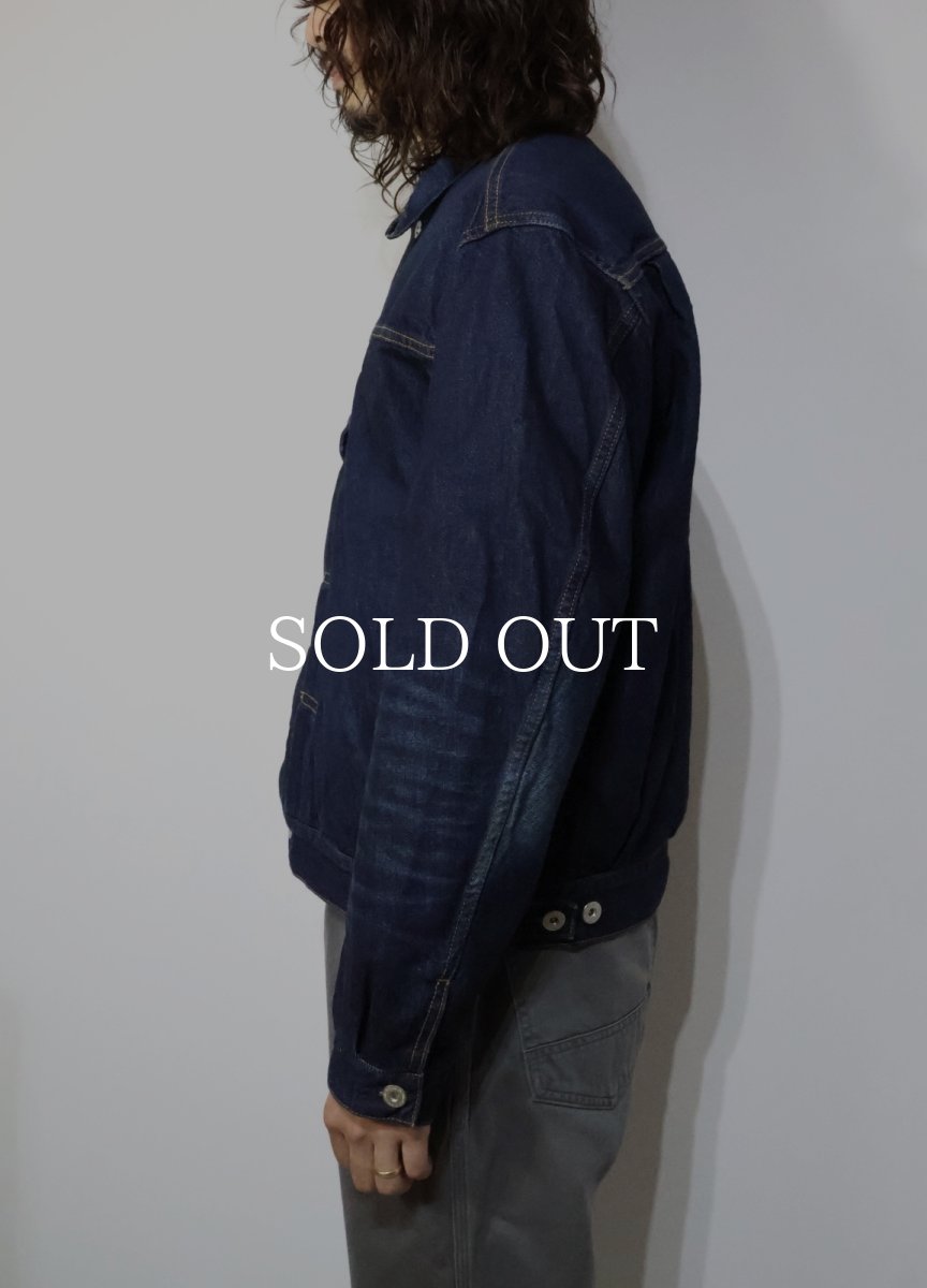 画像4: nonnative  TRUCKER BLOUSON COTTON 11.5oz DENIM VW DARK WITH WINDSTOPPER? (4)