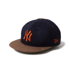画像1: NEW ERA  RC 9FIFTY ニューヨーク・ヤンキース ネイビー ブラウンスウェードバイザー (1)
