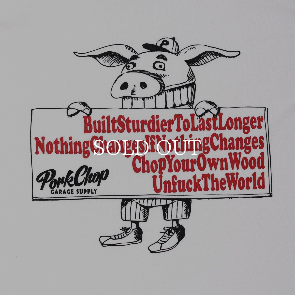 画像3: PORKCHOP GARAGE SUPPLY  SLOGAN L/S TEE (3)