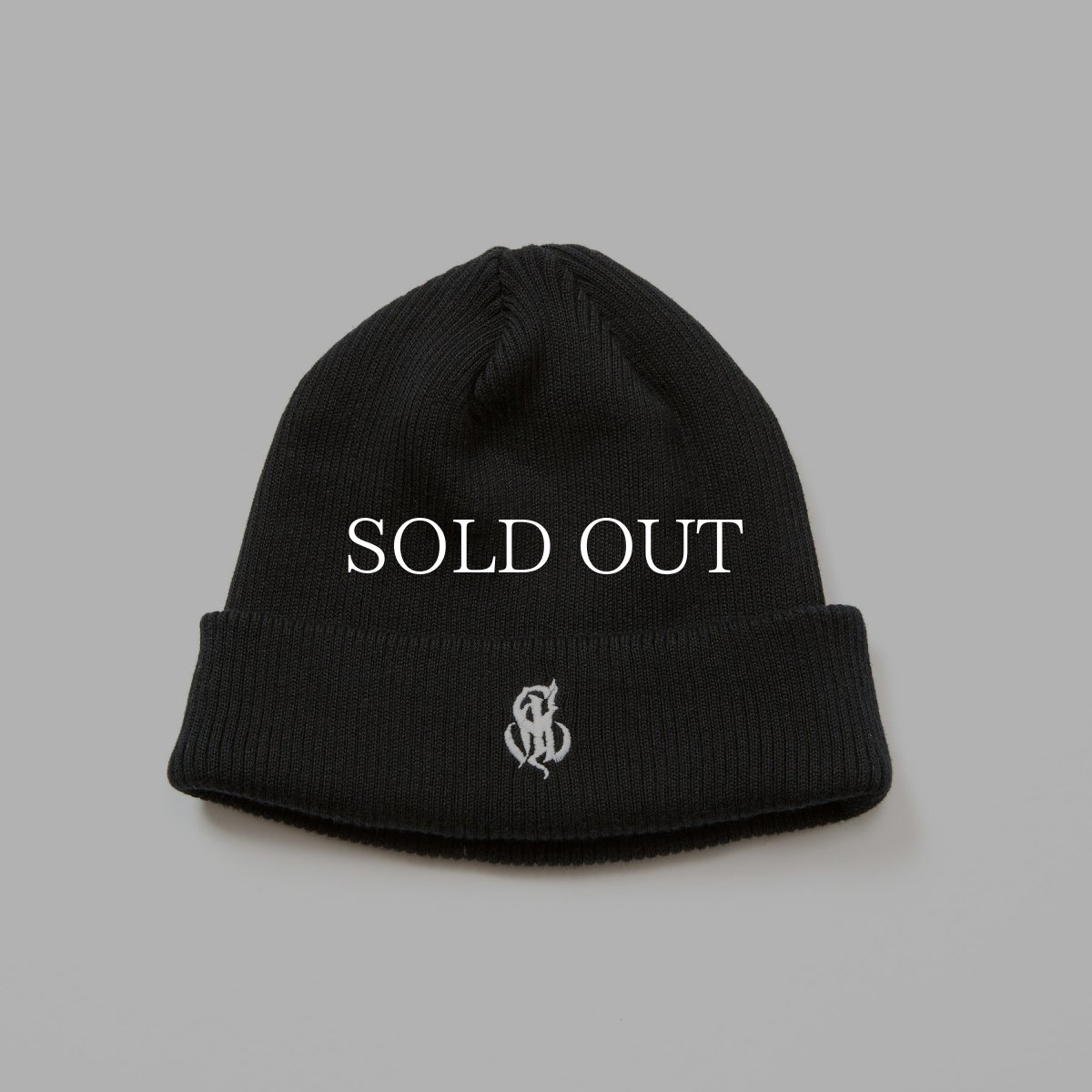 画像1: CALEE  CAL NT LOGO KNIT CAP (1)