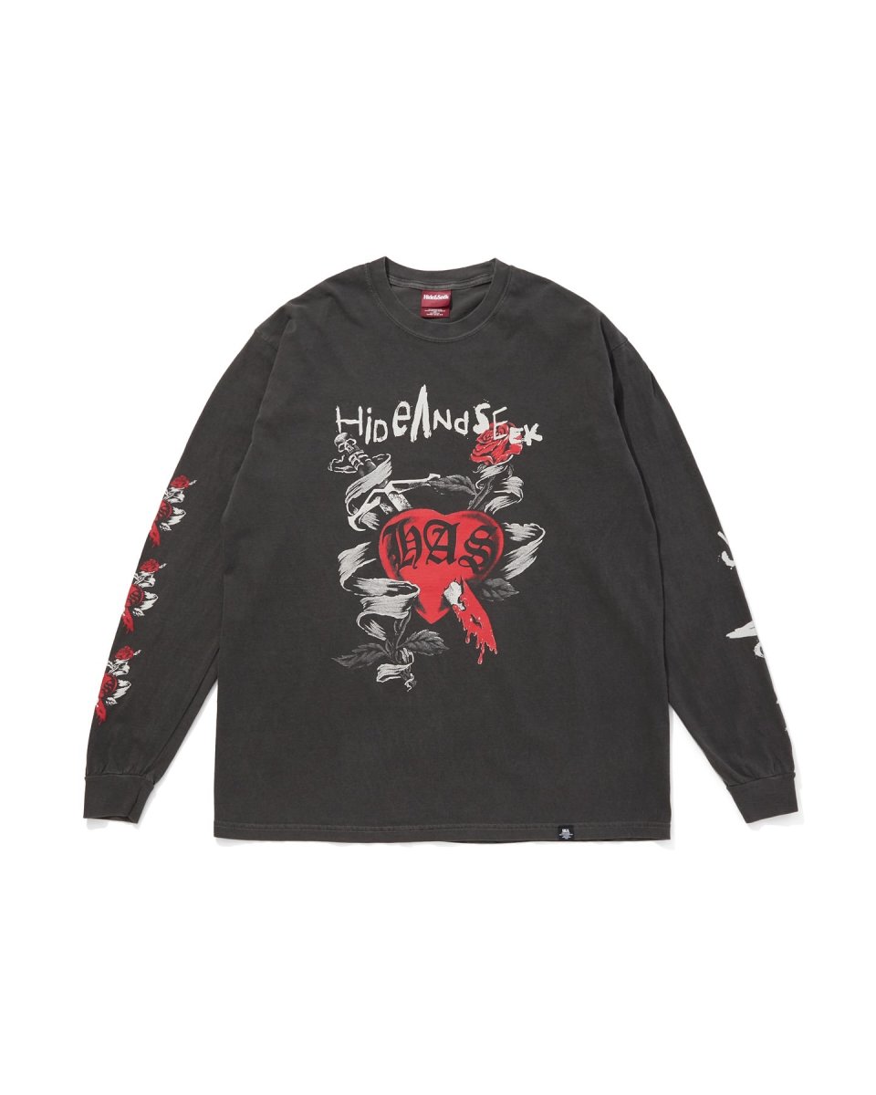 画像3: HideandSeek  Heart And Dagger L/S Tee(Front) (3)