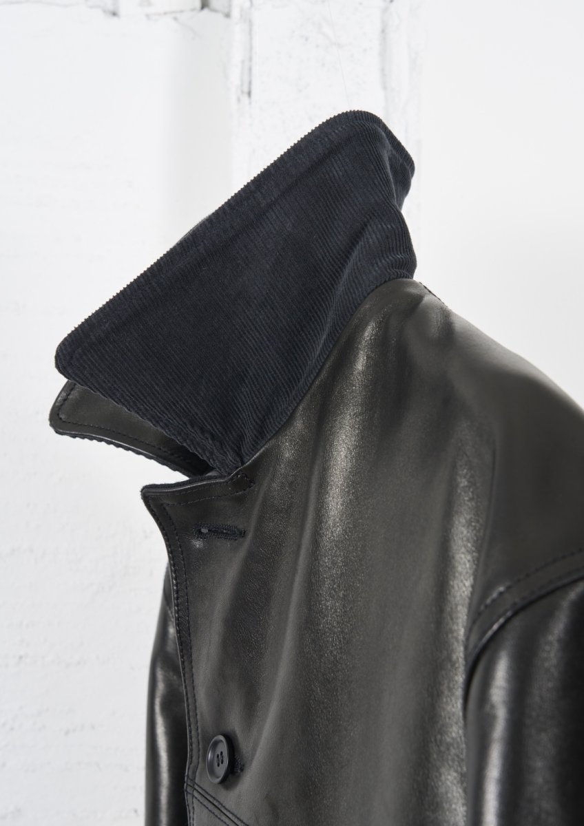 画像4: MASSES  LEATHER CAR COAT Ys (4)