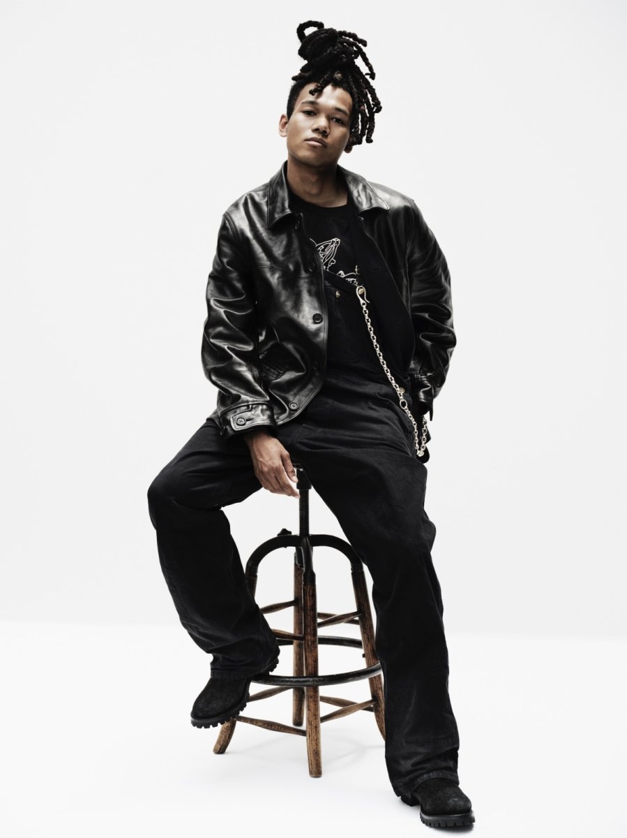 画像5: MASSES  LEATHER CAR COAT Ys (5)