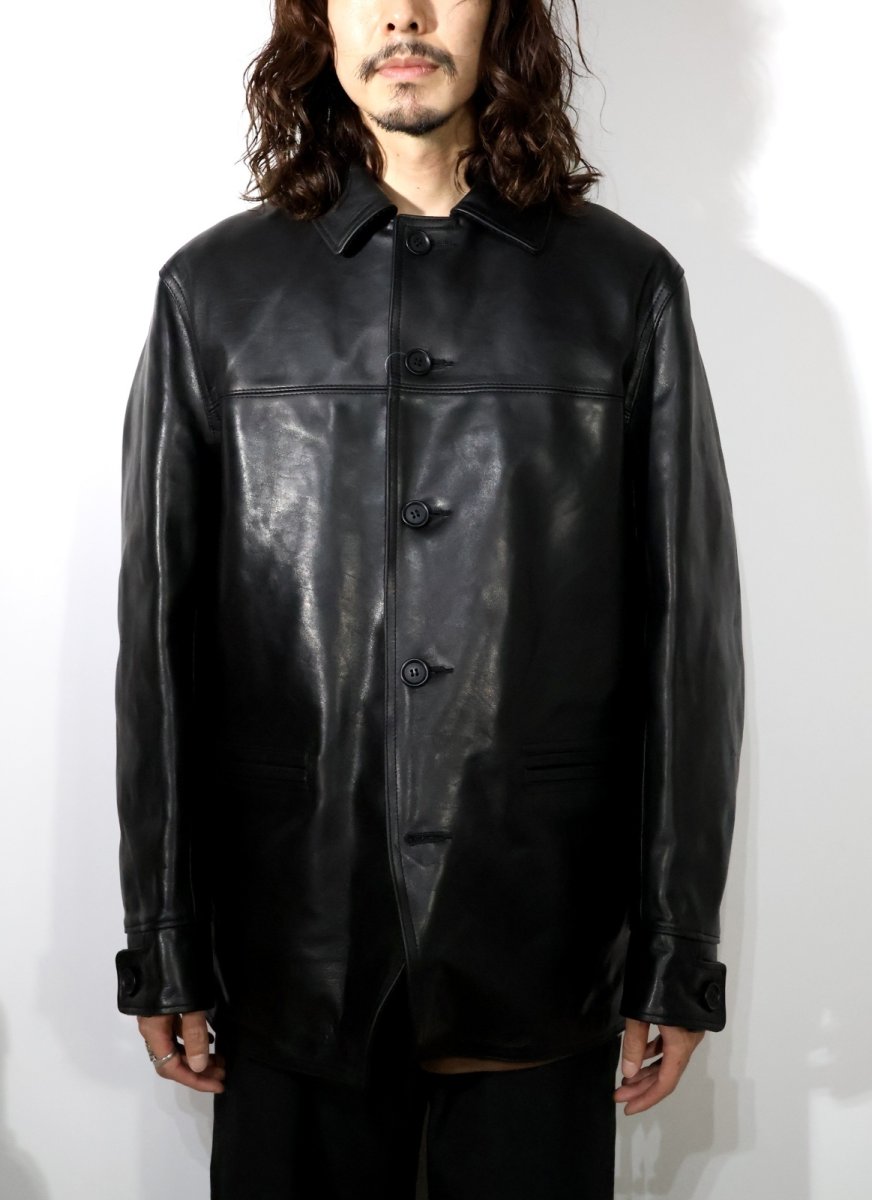 画像7: MASSES  LEATHER CAR COAT Ys (7)