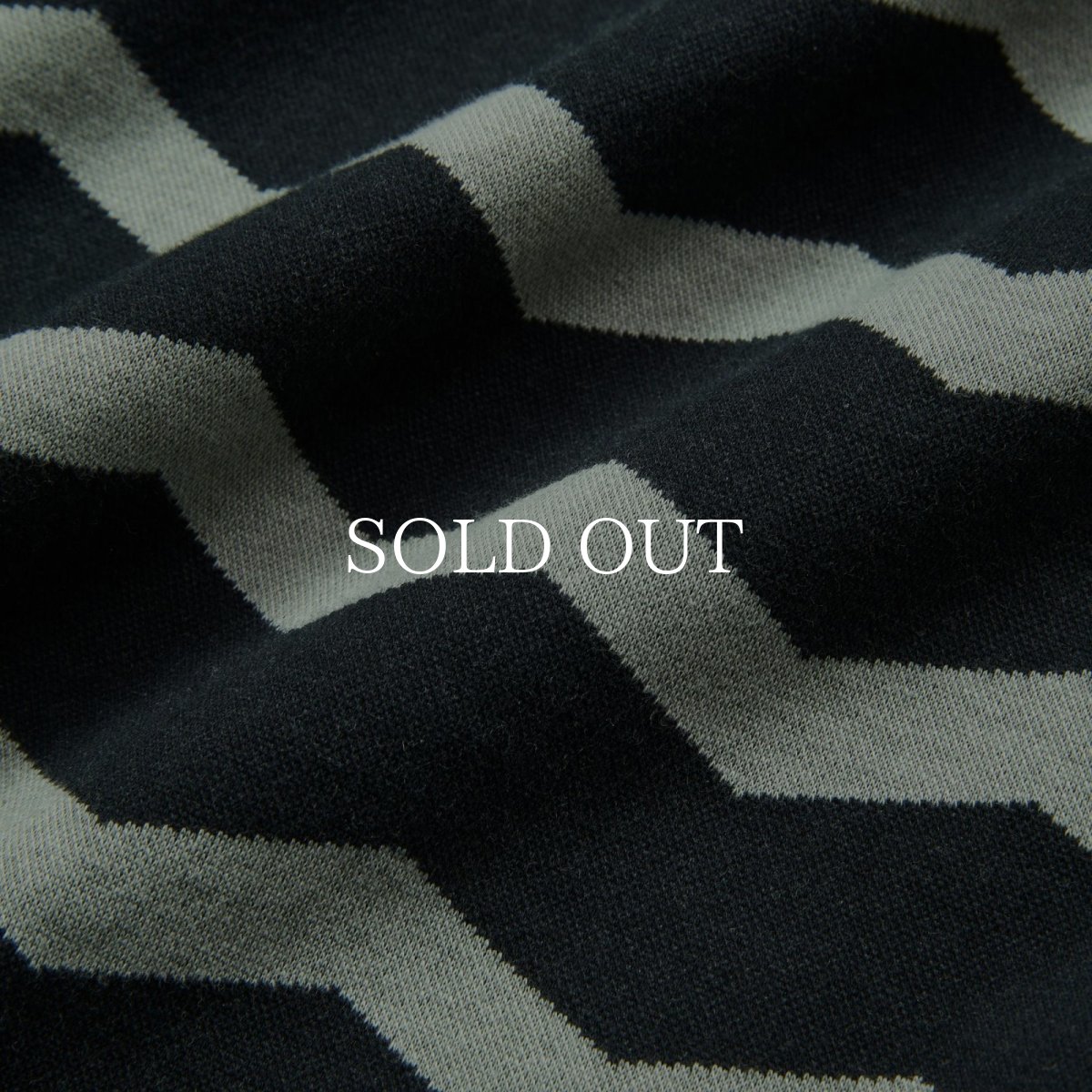 画像3: CALEE  ZIGZAG DOUBLE JACQUARD BORDER L/S CS (3)