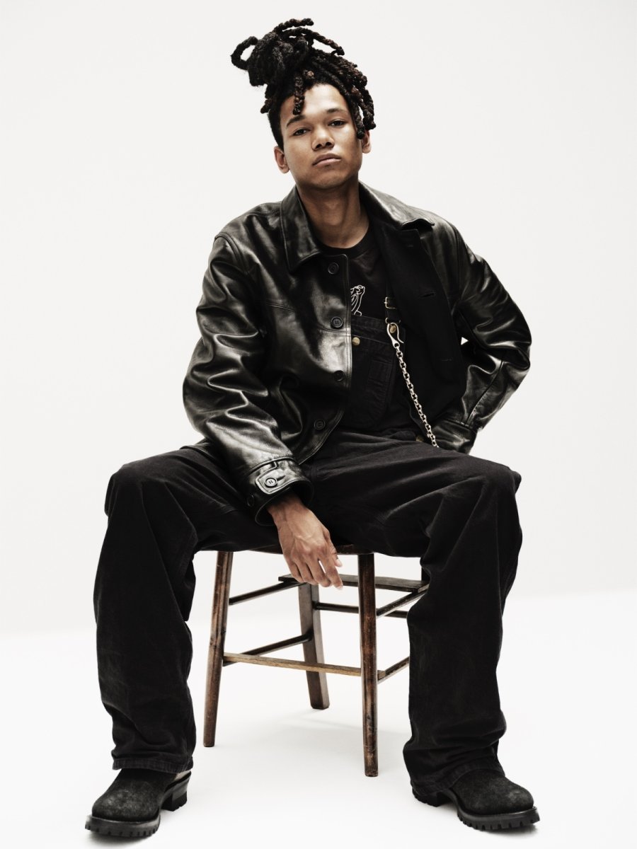 画像6: MASSES  LEATHER CAR COAT Ys (6)