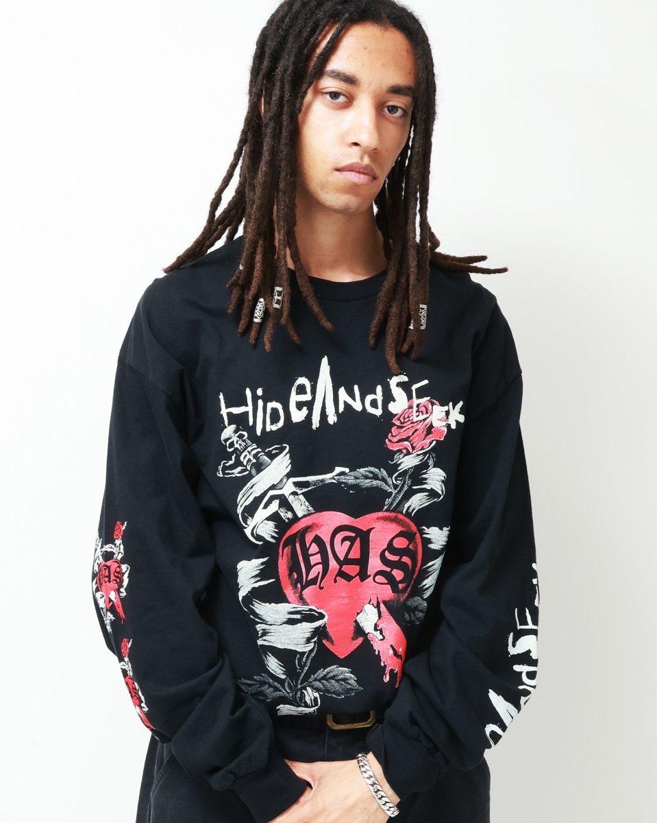 画像5: HideandSeek  Heart And Dagger L/S Tee(Front) (5)