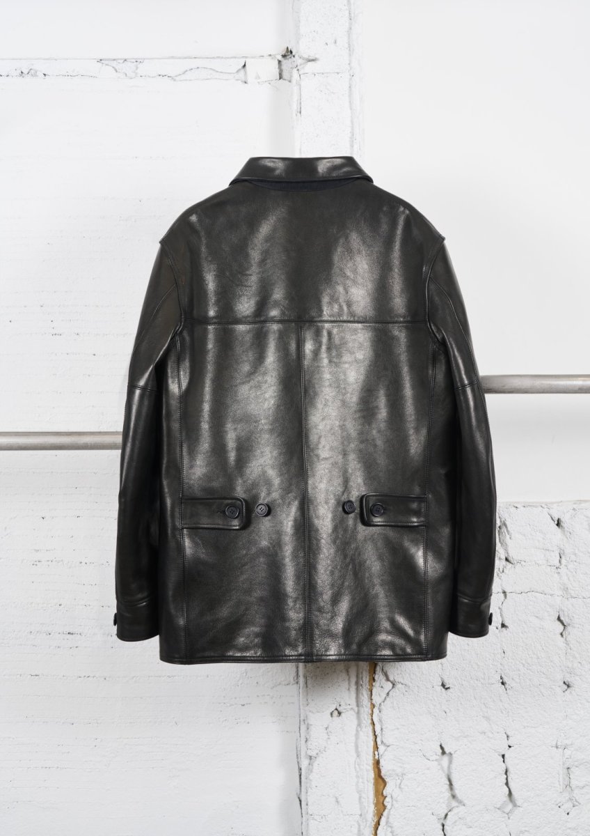 画像2: MASSES  LEATHER CAR COAT Ys (2)