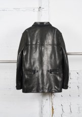 画像2: MASSES   LEATHER CAR COAT  (2)