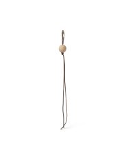画像1: hobo  ROUND WOOD BEADS KEY RING with BRASS (1)