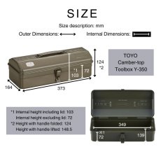 画像8: TOYO STEEL  山型工具箱 Y-350 B (8)