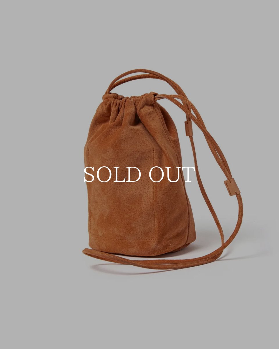 画像3: hobo  DRAWSTRING POUCH PIG SUEDE (3)