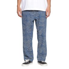 画像9: CALEE  ROSE PATTERN JACQUARD DENIM SLACKS (9)