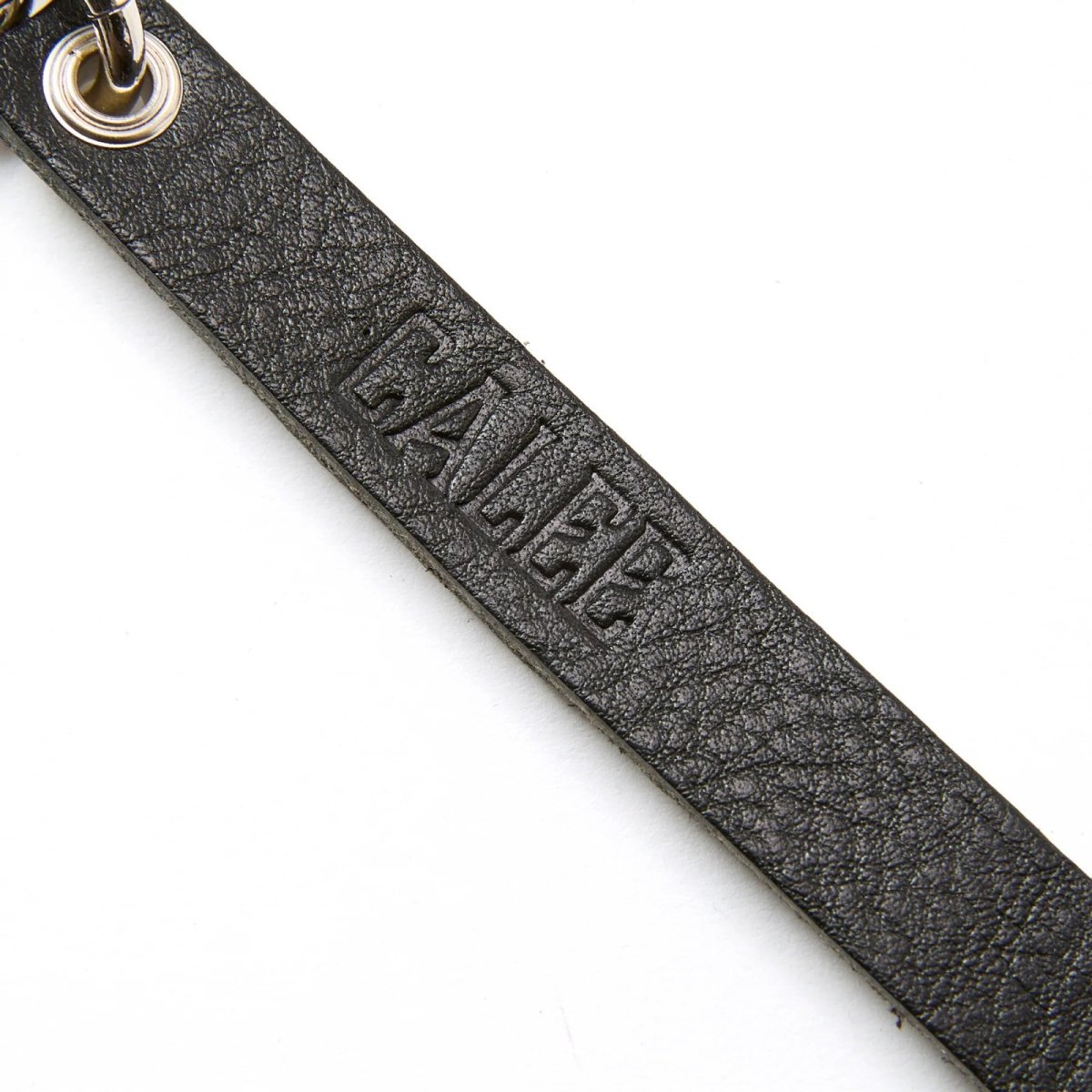 画像4: CALEE  ROUND & PYRAMID STUDS LEATHER LONG KEY RING (4)