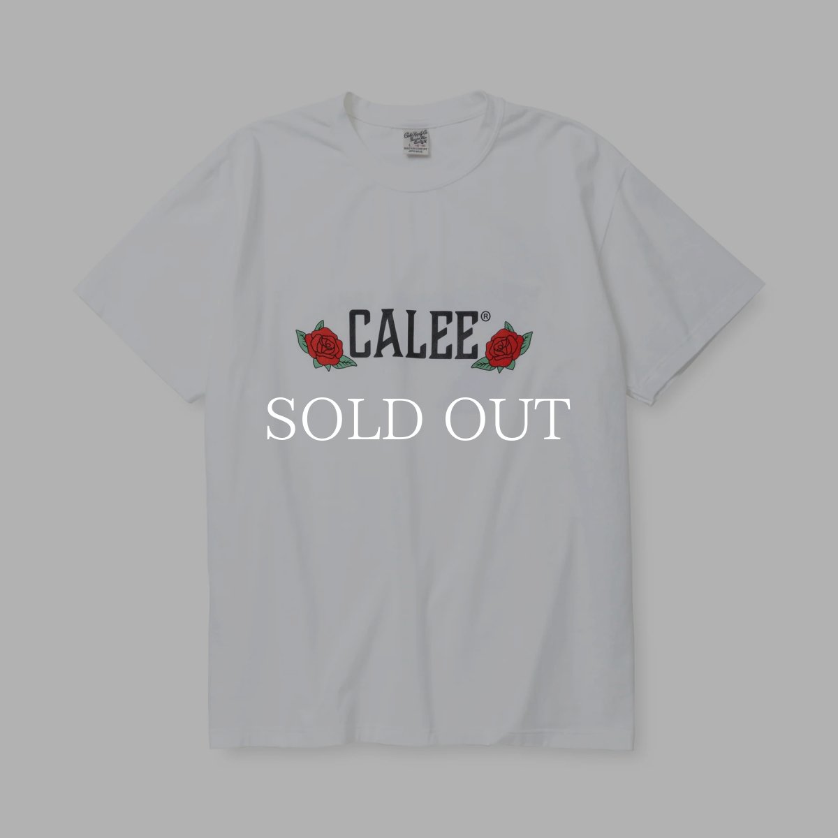 画像1: CALEE  STRETCH CALEE ROSE LOGO TEE (1)