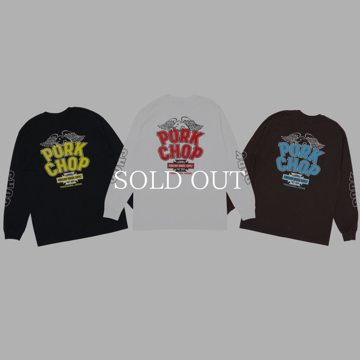 画像1: PORKCHOP GARAGE SUPPLY  WP BIG LOGO L/S TEE (1)