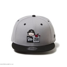画像3: NEW ERA  9FIFTY ちびまる子ちゃん ボックスロゴ まる子 グレー ブラックバイザー (3)