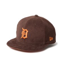 画像1: NEW ERA  59FIFTY Corduroy コーデュロイ デトロイト・タイガース ダークブラウン (1)
