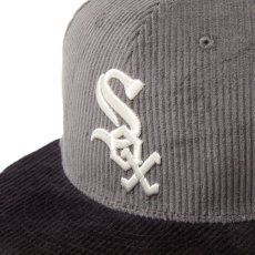 画像5: NEW ERA  59FIFTY Corduroy コーデュロイ シカゴ・ホワイトソックス グレー ブラックバイザー (5)