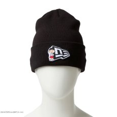 画像6: NEW ERA  ベーシック カフニット ちびまる子ちゃん フラッグロゴ ブラック (6)
