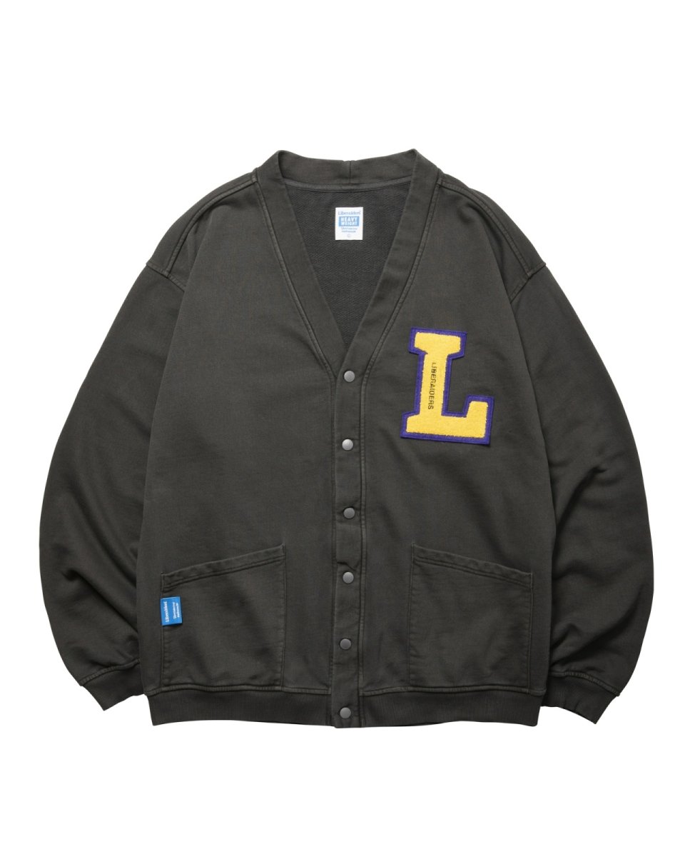 画像1: Liberaiders  GARMENT DYED SWEAT CARDIGAN (1)