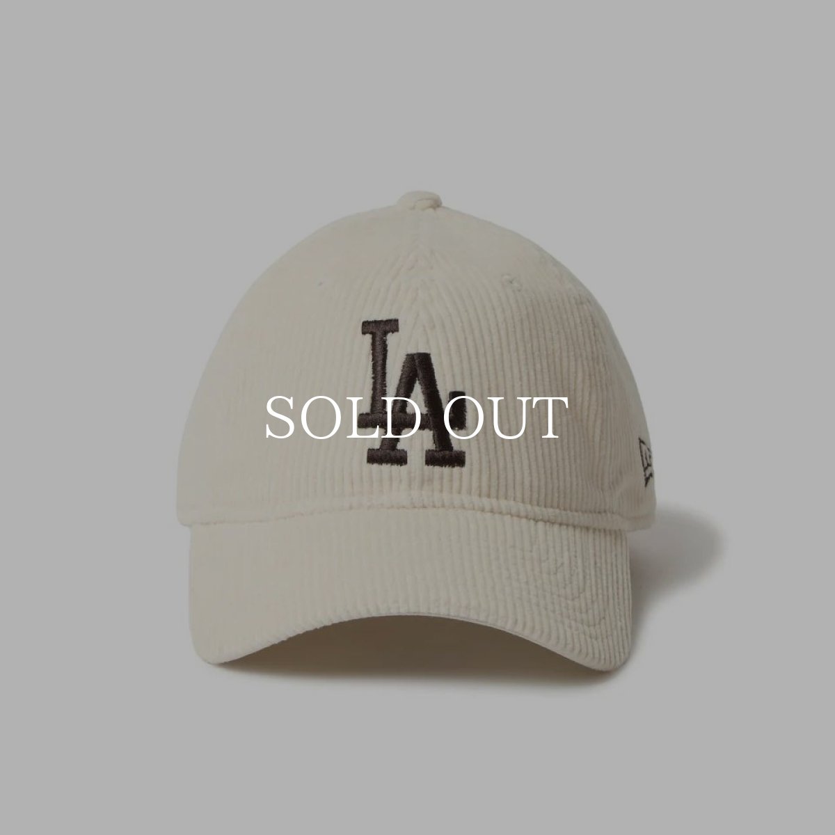 画像2: NEW ERA  9TWENTY Corduroy コーデュロイ ロサンゼルス・ドジャース アイボリー (2)