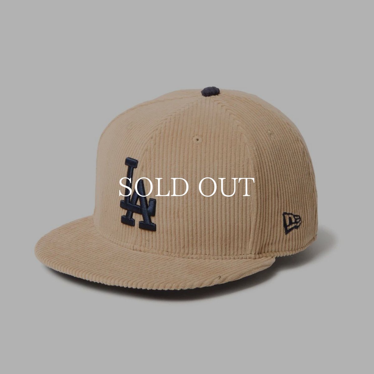 画像1: NEW ERA  59FIFTY Corduroy コーデュロイ ロサンゼルス・ドジャース ベージュ (1)