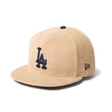 画像1: NEW ERA  59FIFTY Corduroy コーデュロイ ロサンゼルス・ドジャース ベージュ (1)
