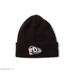 画像1: NEW ERA  ベーシック カフニット ちびまる子ちゃん フラッグロゴ ブラック (1)