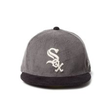 画像2: NEW ERA  59FIFTY Corduroy コーデュロイ シカゴ・ホワイトソックス グレー ブラックバイザー (2)