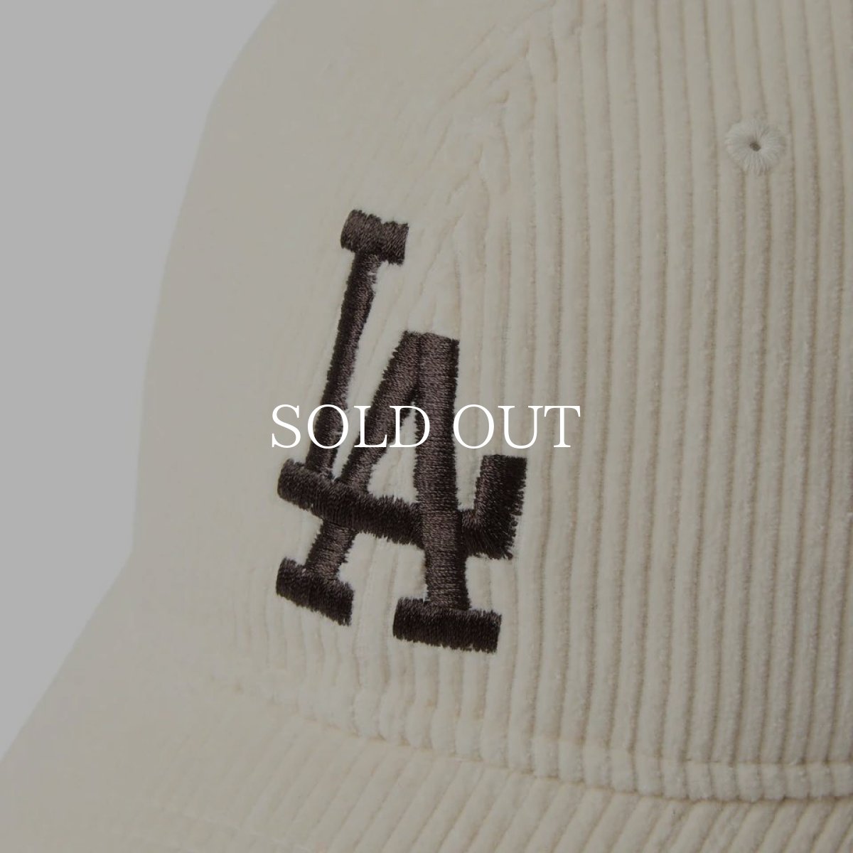 画像6: NEW ERA  9TWENTY Corduroy コーデュロイ ロサンゼルス・ドジャース アイボリー (6)