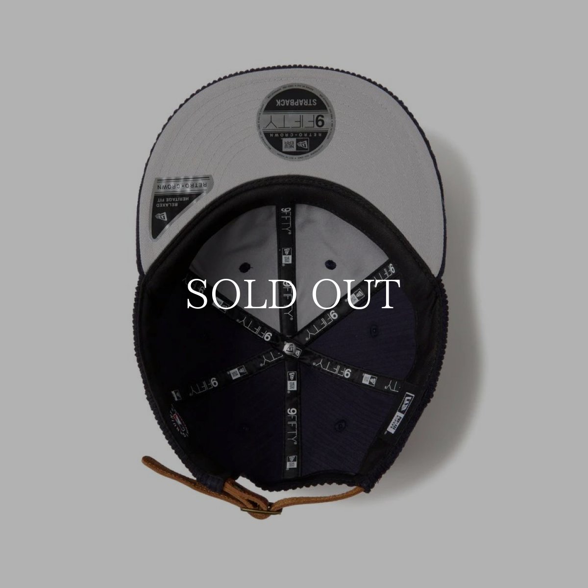 画像5: NEW ERA  RC 9FIFTY レザーストラップ Corduroy コーデュロイ ニューヨーク・ヤンキース ネイビー (5)