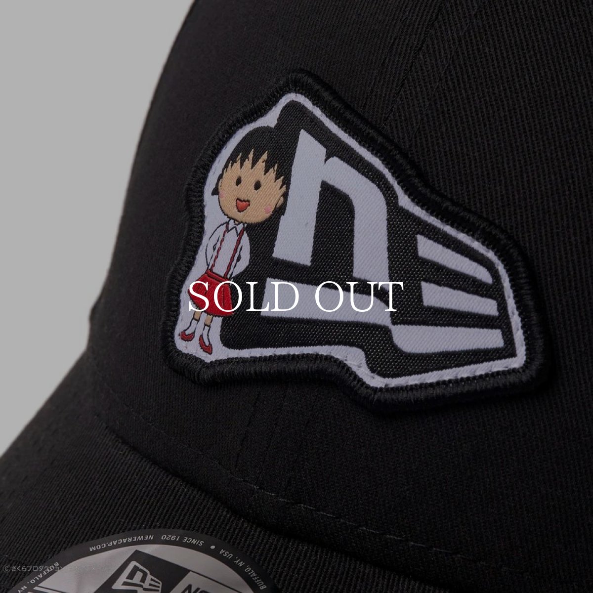 画像5: NEW ERA  9FORTY ちびまる子ちゃん フラッグロゴ まる子 ブラック (5)