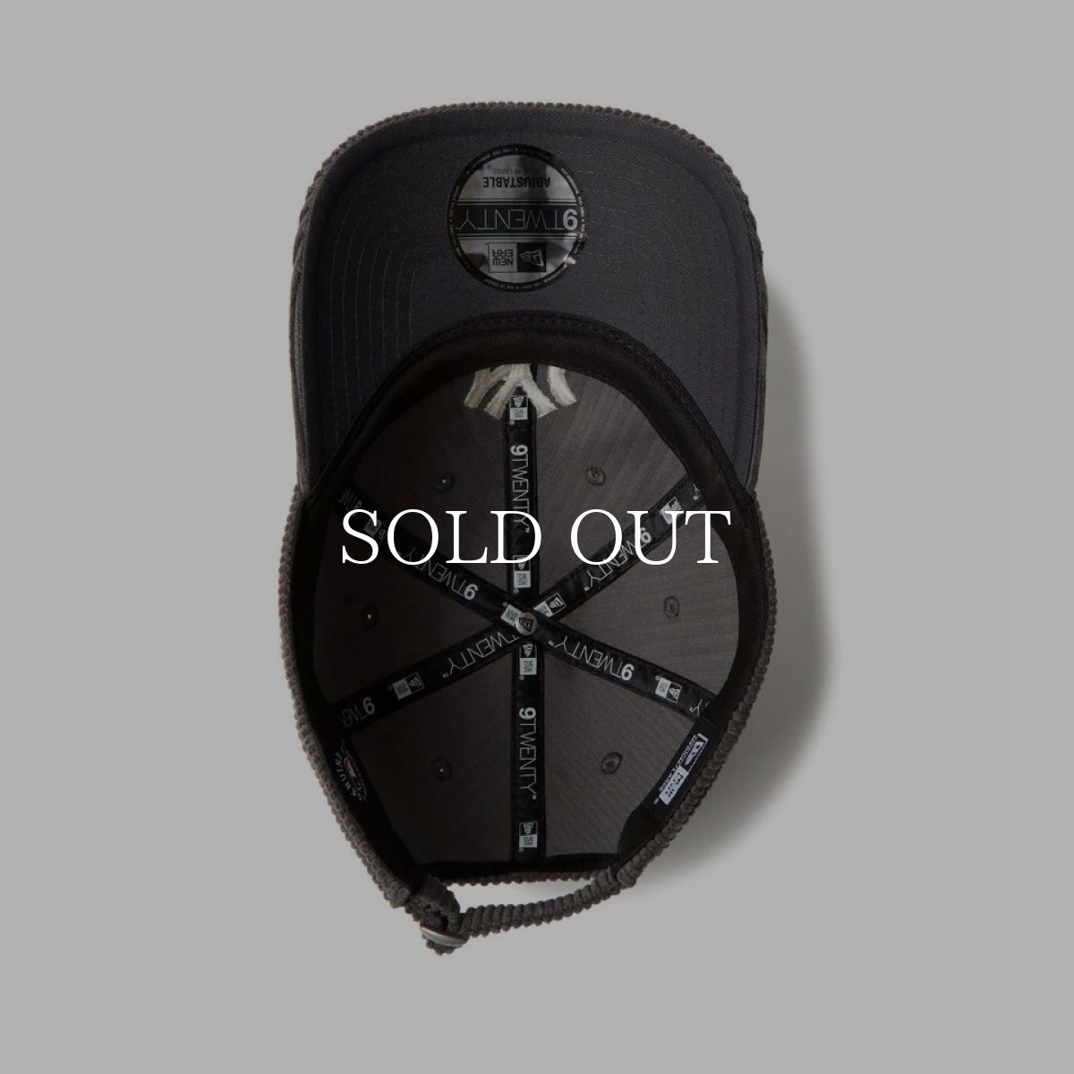 画像7: NEW ERA  9TWENTY Corduroy コーデュロイ ニューヨーク・ヤンキース グレー (7)