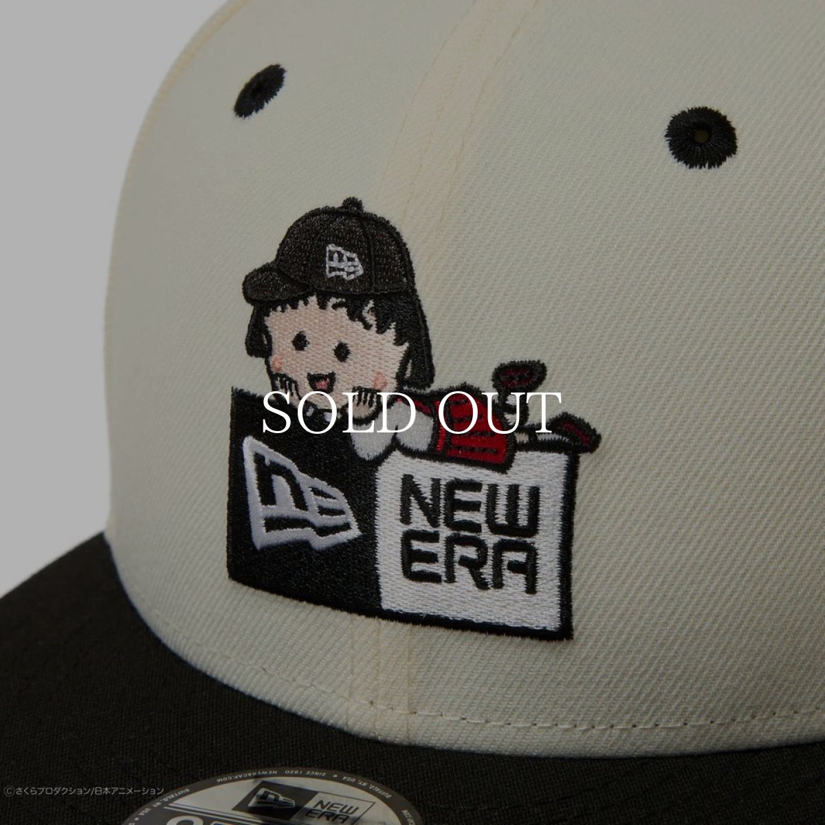 画像4: NEW ERA  キッズ Youth 9FIFTY ちびまる子ちゃん ボックスロゴ まる子 クロームホワイト ブラックバイザー (4)