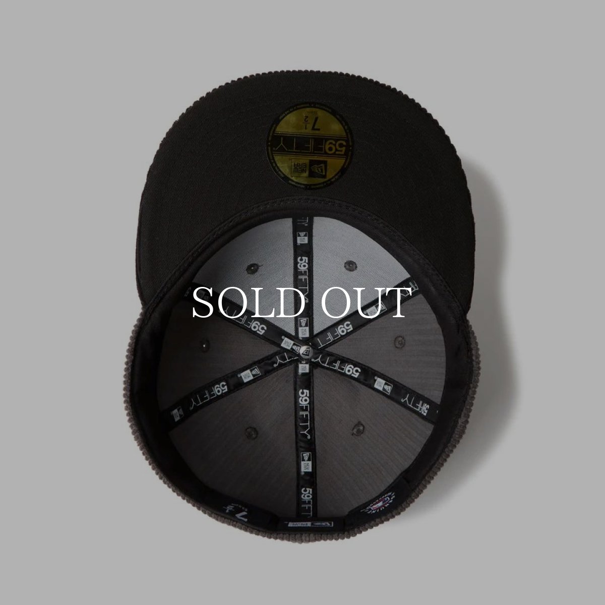 画像4: NEW ERA  59FIFTY Corduroy コーデュロイ シカゴ・ホワイトソックス グレー ブラックバイザー (4)