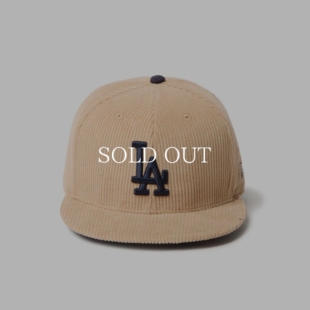 画像2: NEW ERA  59FIFTY Corduroy コーデュロイ ロサンゼルス・ドジャース ベージュ (2)