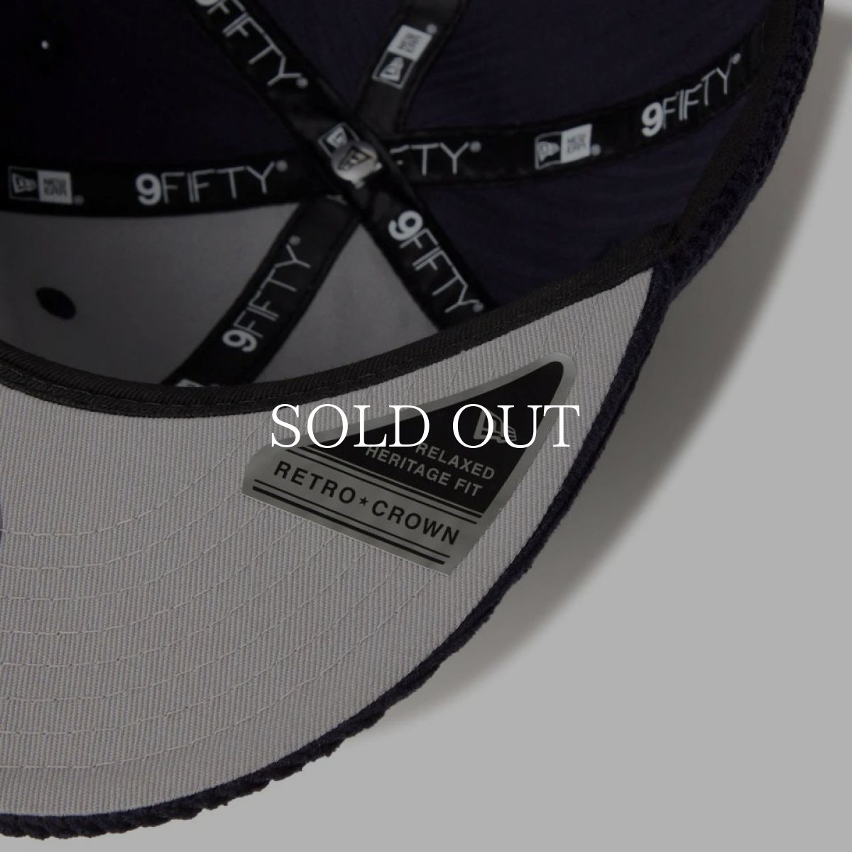 画像7: NEW ERA  RC 9FIFTY レザーストラップ Corduroy コーデュロイ ニューヨーク・ヤンキース ネイビー (7)