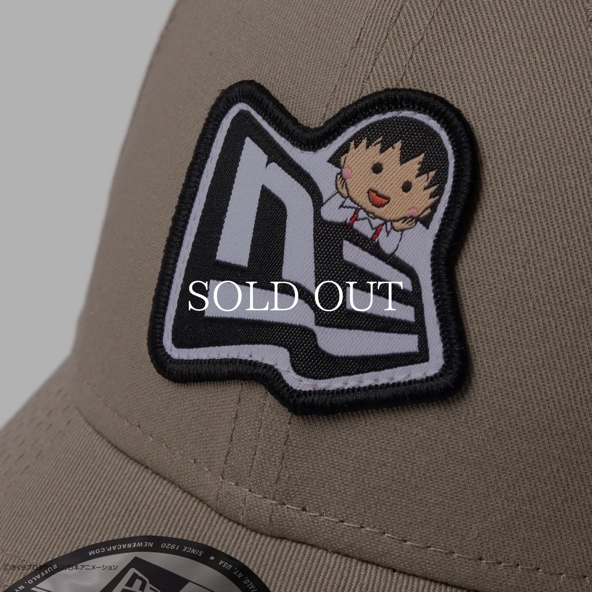 画像2: NEW ERA  9FORTY ちびまる子ちゃん フラッグロゴ まる子 ペブル (2)