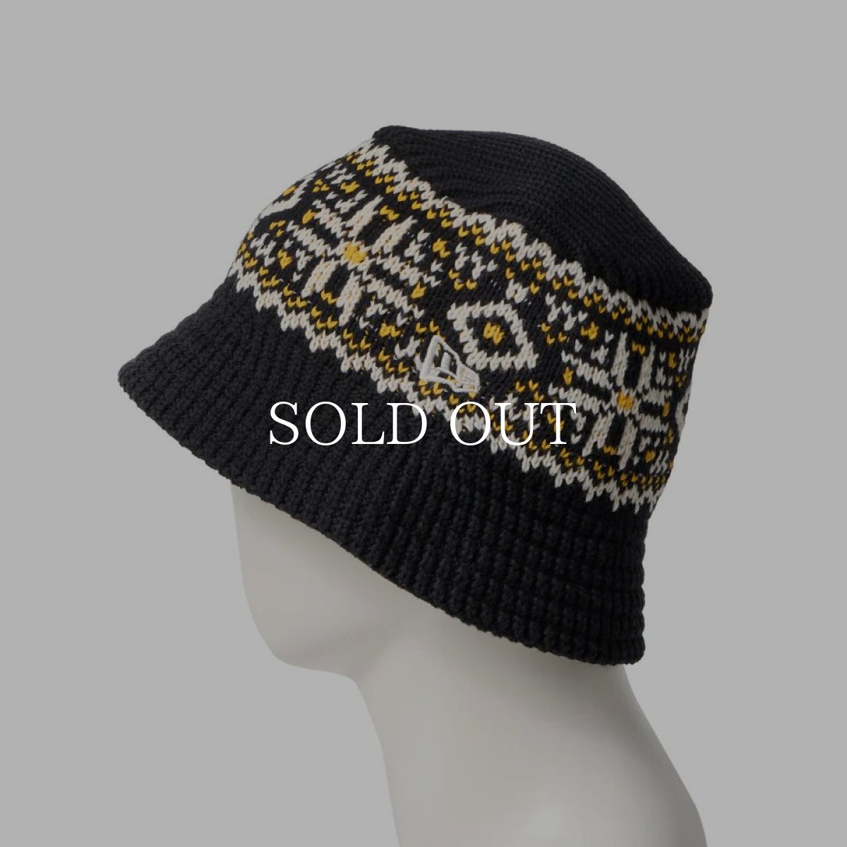 画像3: NEW ERA  ニットバケット Powered by GORO NAKATSUGAWA（MIN-NANO） ノルディック ブラック (3)