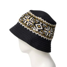 画像3: NEW ERA  ニットバケット Powered by GORO NAKATSUGAWA（MIN-NANO） ノルディック ブラック (3)