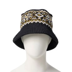 画像4: NEW ERA  ニットバケット Powered by GORO NAKATSUGAWA（MIN-NANO） ノルディック ブラック (4)