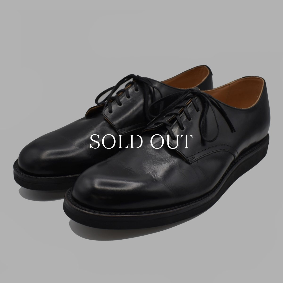 画像1: MINEDENIM  Leather Officer Shoes (1)