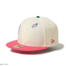 画像6: NEW ERA  59FIFTY コジコジ COJI-COJI クローム ピンクバイザー (6)