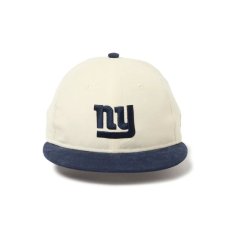 画像2: NEW ERA  RC 9FIFTY Powered by GORO NAKATSUGAWA（MIN-NANO） ニューヨーク・ジャイアンツ コーデュロイ アイボリー ネイビーバイザー (2)