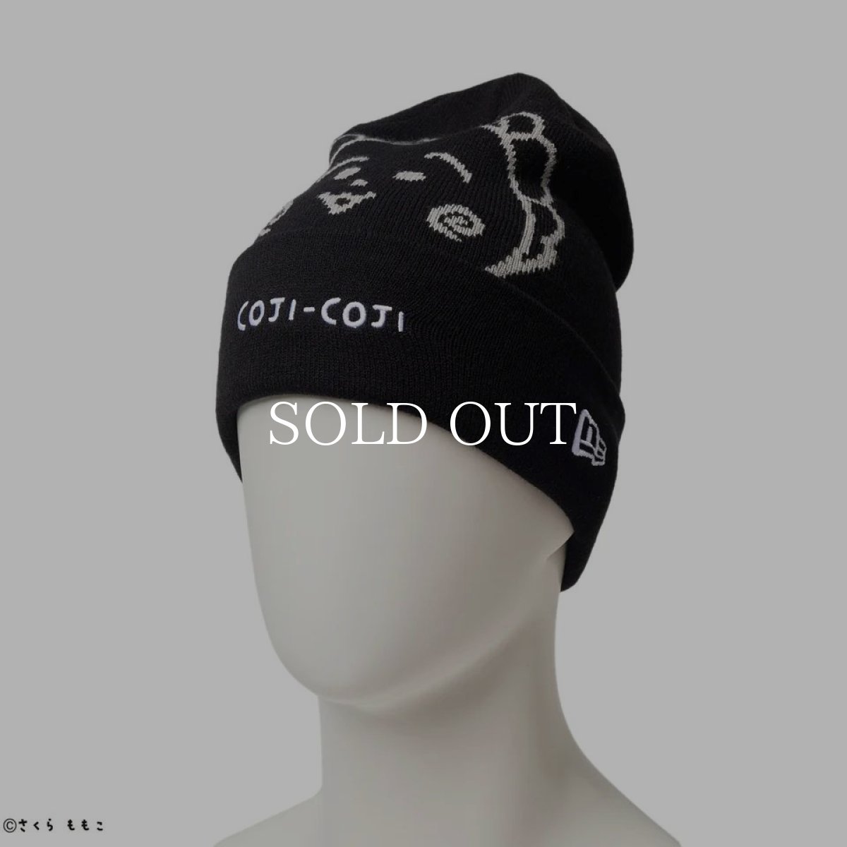 画像2: NEW ERA  ベーシック カフニット コジコジ COJI-COJI ジャカード ブラック (2)